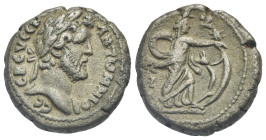 Egypt. Alexandria. Antoninus Pius, 138-161. Tetradrachm (Billon, 22.70 mm, 12.50 g). Dated RY 17 (= 153/4). ΑΝΤωΝΙΝΟϹ ϹΕΒ ΕΥϹΕΒ Laureate head right. R...