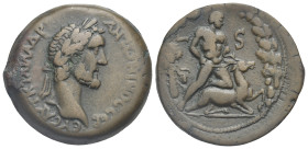 Egypt. Alexandria. Antoninus Pius, 138-161 AD. Drachm (Bronze, 34.65 mm, 24.25 g). Dated L S = year 6 (143 /144 AD) ΑΥΤ K T AIΛ AΔP ANTⲰNINOC CEB EYC ...
