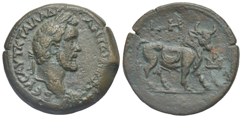 Egypt. Alexandria. Antoninus Pius, 138-161. Drachm (Bronze, 34.21 mm, 19.95 g). ...