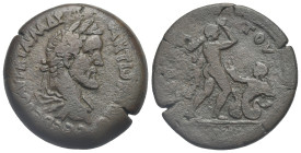 Egypt. Alexandria. Antoninus Pius, 138-161. Drachm (Bronze, 33.53 mm, 24.59 g). Labors of Herakles series. Dated RY 10 (AD 146/7). AYT K T AIΛ A∆P ANT...
