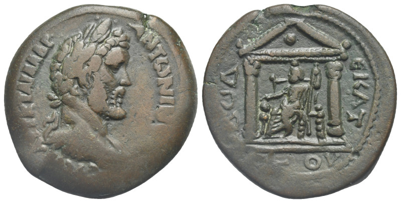 Egypt. Alexandria. Antoninus Pius, 138-161. Drachm (Bronze, 33.59 mm, 20.27 g). ...