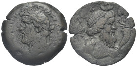 Egypt. Alexandria. Antoninus Pius, 138-161. Drachm (Bronze, 31.63 mm, 18.78 g). Dated RY 22 (= 158/9). [ΤΙ ΑΙ ΑΔΡΙΑ] ΑΝΤ [ΩΝΙΝΟϹ ϹΕΒ ΕΥ] Laureate head...