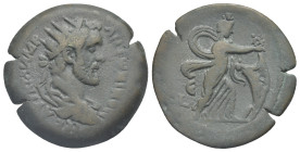 Egypt. Alexandria. Antoninus Pius, 138-161. Hemidrachm (Bronze, 29.30 mm, 13.90 g). Dated RY 5 (= 141/2). ΑΥΤ Κ Τ ΑΙΛ ΑΔΡ ΑΝΤωΝΙΝΟϹ [ΕΥ]ϹΕΒ Radiate-he...