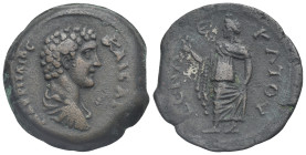 Egypt. Alexandria. Marcus Aurelius, as Caesar, 139-161. Drachm (Bronze, 33.45 mm, 25.27 g). Dated RY 11 of Antoninus Pius (= 147/8). Μ ΑΥΡΗΛΙϹ ΚΑΙϹΑ[Ρ...