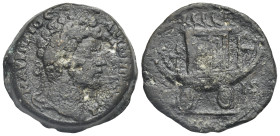 Egypt. Alexandria. Marcus Aurelius, 161-180. Drachm (Bronze, 32.80 mm, 31.06 g) dated RY 16 (= 175-176) Μ ΑΥΡΗΛΙΟϹ ΑΝΤωΝΙ[ΝΟϹ ϹЄ] Laureate bust of Mar...