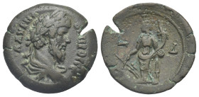 Egypt. Alexandria. Lucius Verus, 161-169. Diobol (Bronze, 23.80 mm, 7.45 g) dated RY 4 (= 163-164) Λ ΑΥΡΗΛ ΟΥΗΡΟϹ ϹЄ Laureate, draped and cuirassed bu...