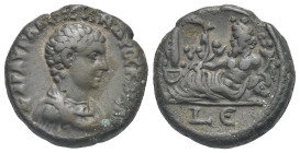 Egypt. Alexandria. Severus Alexander as Caesar, 222. Tetradrachm (Bronze, 22.90 mm, 12.83 g) dated RY 5 of Elagabalus (= 221-222) ΜΑΡ ΑΥΡ ΑΛЄΞΑΝΔΡΟϹ Κ...