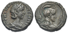 Egypt. Alexandria. Julia Mamaea, mother of Severus Alexander, 222-235. Tetradrachm (Billon, 23 mm, 11.88 g). Dated RY 11 of Severus Alexander (= 231/2...