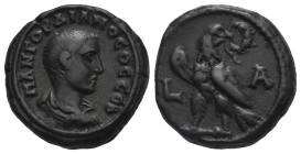 Egypt. Alexandria. Gordianus III, as Caesar, 238-244. Tetradrachm (Billon, 22.2 mm, 12.47 g). Dated RY 1 (= 238/9). MAN ΓOPΔIANOC OC CEB Laureate, dra...