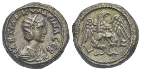Egypt. Alexandria. Tranquillina, wife of Gordianus III, 241-244. Tetradrachm (Billon, 22.2 mm, 13.83 g). Dated RY 7 of Gordianus III (= 243/4). CAB TP...