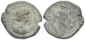 Egypt. Alexandria. Salonina Augusta, wife of Gallienus, 254-268. Drachm (Bronze, 32.00 mm, 16.38 g) Dated RY 12 (= 264-265) of Gallienus reign. KOPNHΛ...