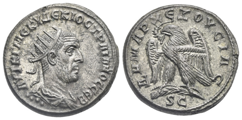 Seleucis and Pieria. Antioch. Trajan Decius, 248-251. Tetradrachm (Billon, 26.14...