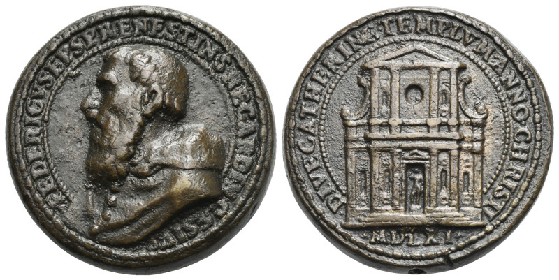 Italy. Rome. Federico Cesi, 1500-1565, Cardinal. Medal 1561 by G.F. Bonzagna (Br...