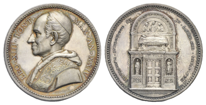 Italy. Rome. Leone XIII, born Gioacchino Pecci from Carpineto (1878-1903). Silve...