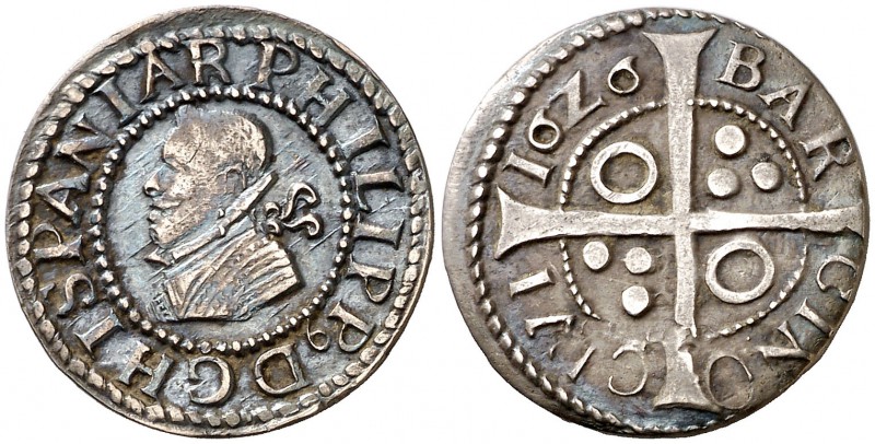 1626. Felipe IV. Barcelona. 1 croat. (Cal. 972) (Cru.C.G. 4414). 3,04 g. Bella. ...