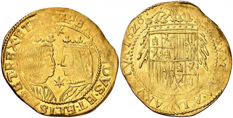 1626. Felipe IV. Barcelona. 1 trentí. (Cal. 213) (Cru.C.G. 4408c). 7 g. Estrella...