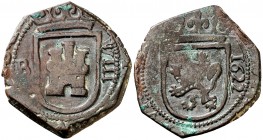 1622. Felipe IV. Burgos. 8 maravedís. (Cal. 1252). 5,39 g. Ex Coleción Lepanto, Áureo 27/04/1999, nº 515. MBC-.