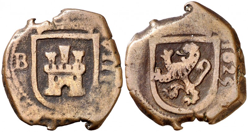 1625. Felipe IV. Burgos. 8 maravedís. (Cal. 1255). 4,91 g. Ex Colección Lepanto,...