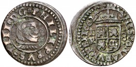 1662. Felipe IV. Burgos. R. 8 maravedís. (Cal. 1259). 2,66 g. MBC-/MBC.