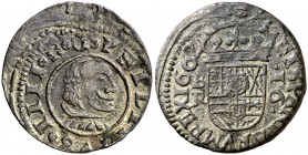1662. Felipe IV. Burgos. R. 16 maravedís. (Cal. 1248). 3,72 g. Algo descentrada. MBC+.