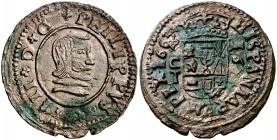 1663. Felipe IV. Córdoba. TM. 16 maravedís. (Cal. 1283). 4,05 g. Leves defectos de cospel. Buen ejemplar. Escasa. MBC+.