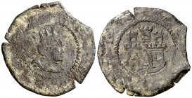s/d. Felipe IV. Eivissa. 1 dobler. (Cal. falta) (Cru.C.G. 3710). 0,85 g. Muy rara. BC+/MBC-.