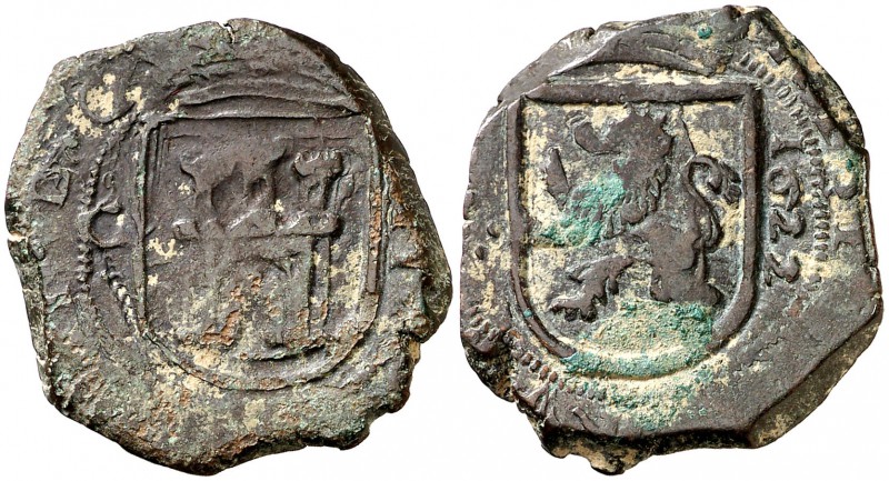 1622. Felipe IV. Granada. 8 maravedís. (Cal. 1356). 6,44 g. Ex Colección Lepanto...