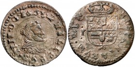 1661. Felipe IV. (Madrid). Y. 16 maravedís. (Cal. 1391) (J.S. M-276). 4 g. Ensayador entre puntos. MBC+.