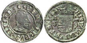 1662. Felipe IV. M (Madrid). S. 16 maravedís. (Cal. 1396) (J.S. M-374). 4,24 g. MBC+.