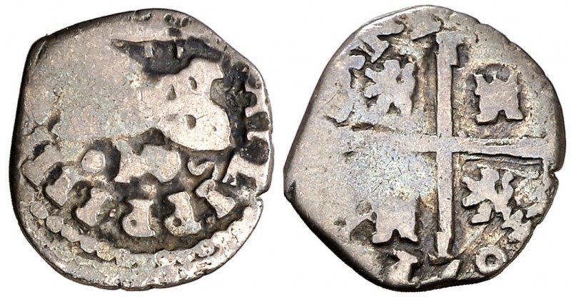 1652/1. Felipe IV. (Madrid). 1/2 real. (Cal. falta). 1,17 g. Marca de ceca bajo ...