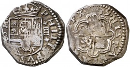 1639. Felipe IV. (Madrid). P. 4 reales. Inédita. 13,65 g. Muy rara. MBC.