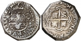 1642/1. Felipe IV. (Madrid). B. 4 reales. (Cal. 670 var). 13,47 g. Rara. MBC.