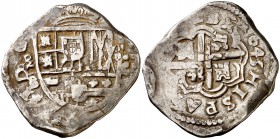 1645. Felipe IV. (Madrid). B. 4 reales. Inédita. 12,49 g. Muy rara. MBC-.