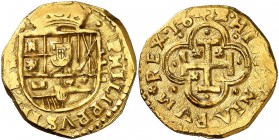 1642. Felipe IV. (Madrid). B. 4 escudos. (Cal. falta) (Tauler 41a, mismo ejemplar). 13,34 g. Muy bella. Ex Áureo 20/12/2000, nº 1527. Rarísima así. Só...