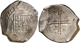 1652/¿42? Felipe IV. México. (P). 8 reales. (Cal. 352 var). 27,20 g. BC+.