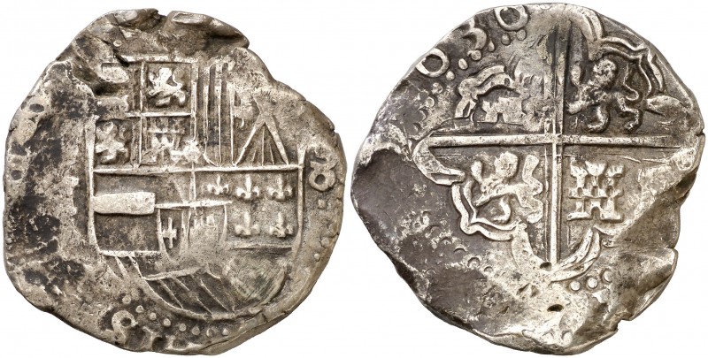 1630. Felipe IV. Potosí. T. 8 reales. (Cal. 472). 27,18 g. Ex "Coins of Perú", U...