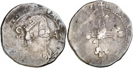 (1641-1647). Felipe IV. Cagliari. 10 reales. (Vti. tipo 92) (MIR. 68). 23,34 g. MBC-.