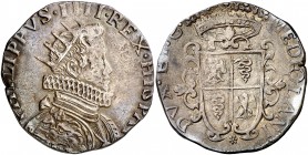 (1622). Felipe IV. Milán. 1 ducatón. (Vti. 19) (MIR. 361/2 var). 31,91 g. Sin ángel en el pecho. Bonita pátina. Ex Colección Rocaberti, Áureo 19/05/19...