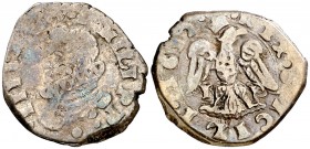 1632. Felipe IV. Messina. I-P. 1 tari. (Vti. 81) (MIR. 358/7). 2,52 g. BC/BC+.