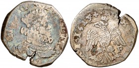 1624/3. Felipe IV. Messina. I-P. 2 taris. (Vti. 105 var) (MIR. 357/5 var). 5,18 g. BC+/MBC-.