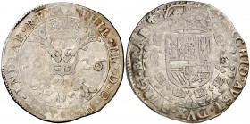 1626. Felipe IV. Amberes. 1 patagón. (Vti. 932) (Vanhoudt 645.AN). 27,56 g. Acuñación floja. Parte de brillo original. MBC/MBC+.