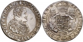 1648. Felipe IV. Amberes. Doble ducatón. (Vti. 1265) (Vanhoudt 642.AN P2). 64,12 g. Magnífico ejemplar. Muy bella. Brillo original. Ex Colección Rocab...