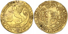 1658. Felipe IV. Amberes. 1 soberano (león de oro). (Vti. 1442) (Vanhoudt 638.AN). 5,51 g. Muy rara. MBC+.