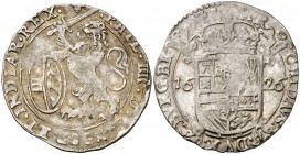 1626. Felipe IV. Bruselas. 1 escalín. (Vti. 569) (Vanhoudt 648.BS). 5,10 g. Atractiva. Escasa así. MBC+.
