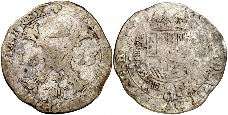 1625. Felipe IV. Bruselas. 1 patagón. (Vti. 999) (Vanhoudt 645.BS) 27,70 g. MBC-...