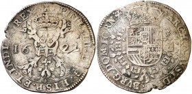1622. Felipe IV. Tournai. 1 patagón. (Vti. 1110) (Vanhoudt 645.TO). 27,48 g. Ex Áureo 16/12/1999, nº 2541. MBC.