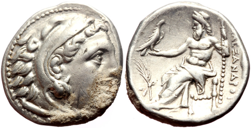 Kings of Macedon, Alexander III the Great (336-323 BC) AR Drachm (Silver, 4.25g,...