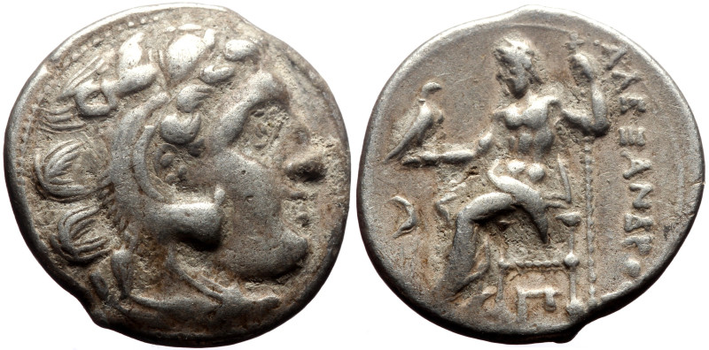 Kings of Macedon, Alexander III ‘the Great’ (336-323 BC) AR Drachm (Silver, 4.19...