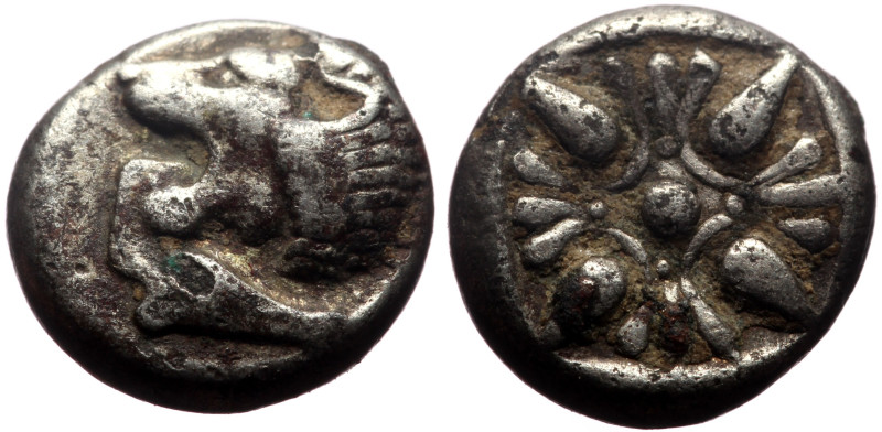 Ionia, Miletos AR Diobol (Silver, 0.96g, 8mm) Late 6th-early 5th century BC. 
Ob...