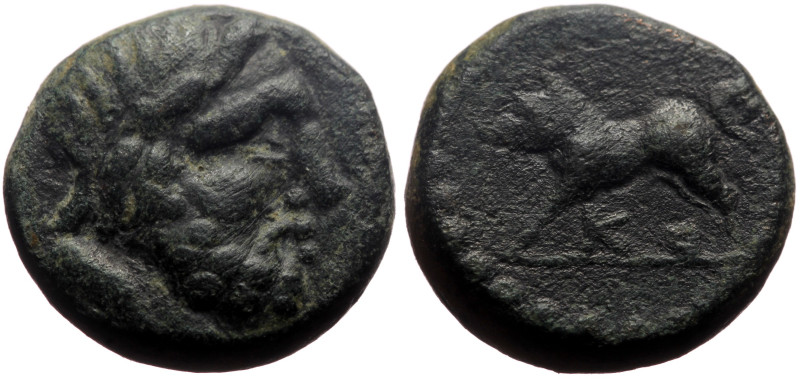 Pisidia, Comama AE (Bronze, 5.62g, 15mm) 1st cent. BC 
Obv: Laureate head of Zeu...